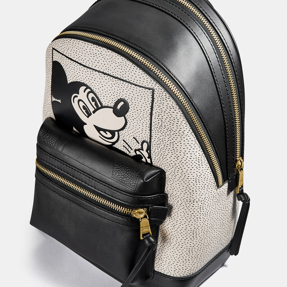 ALMOST PERFECT Coach Disney Mickey Mouse X Keith Haring Academy Backpack - Picture 6 of 6